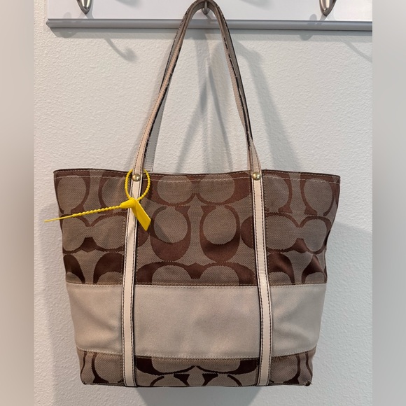 Coach Tote Brown Multi Color - Picture 3 of 11